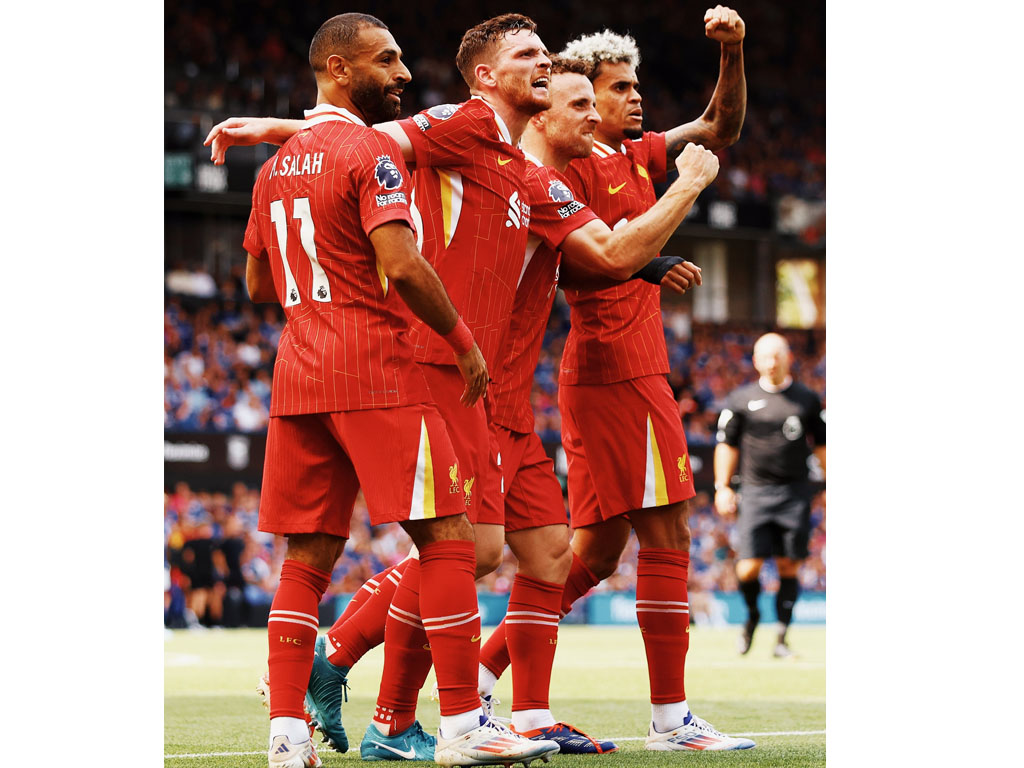salah rayakan gol