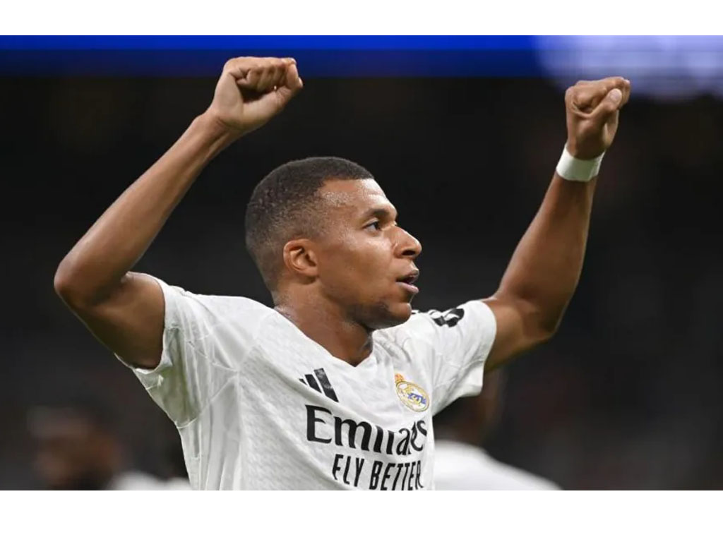Mbappe rayakan gol