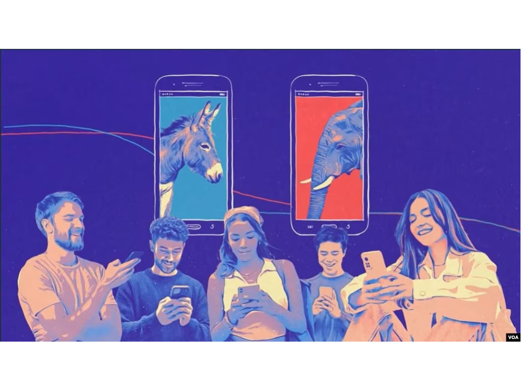 Ilustrasi pemilih muda Pilpres AS