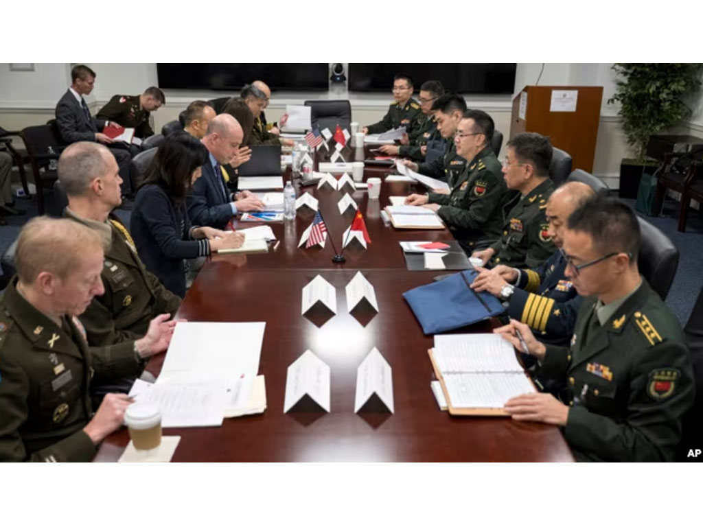 delegasi AS dan China di Pentagon