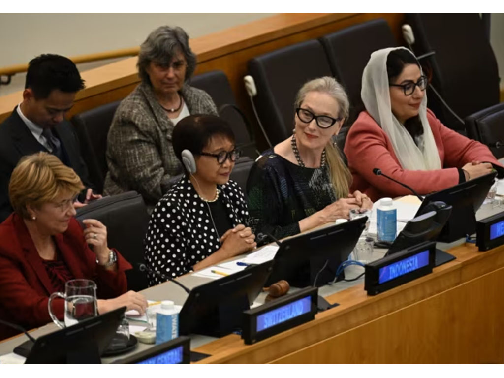 Aktris AS Meryl Streep di Sidang PBB