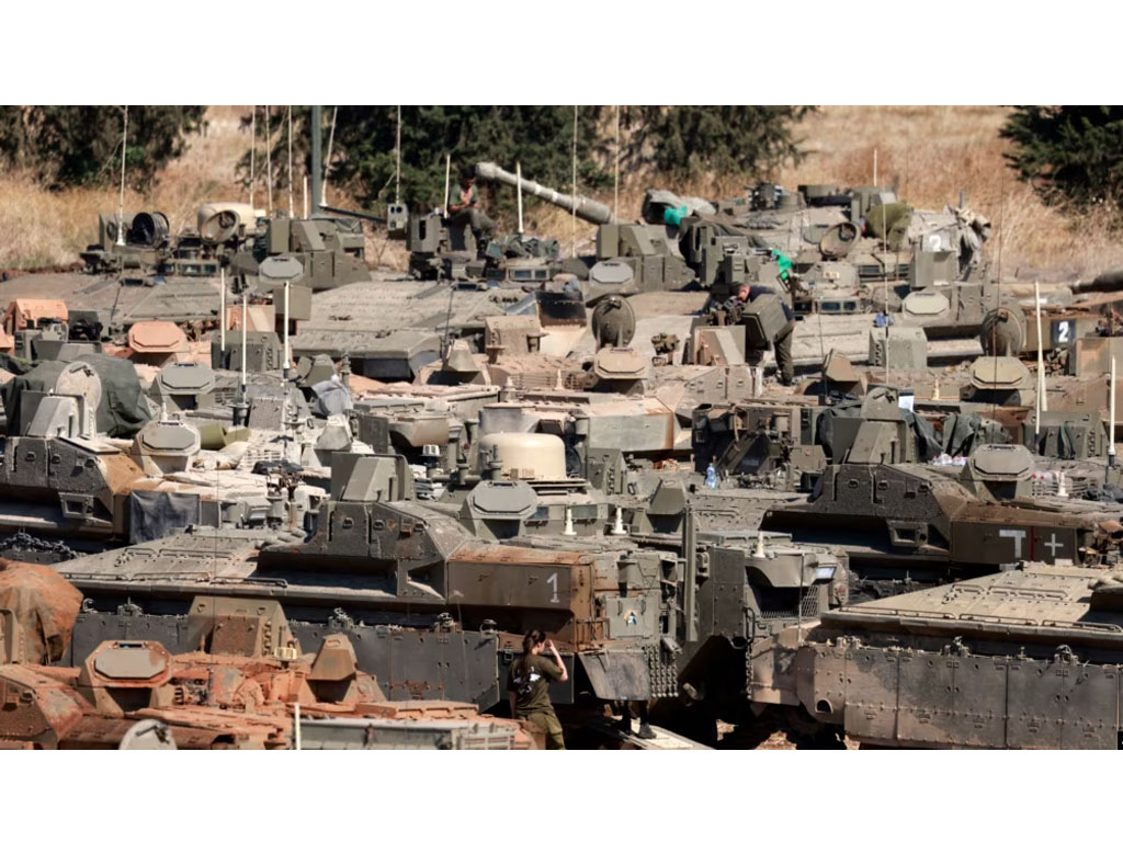 tank Israel di perbatasan dng Libanon