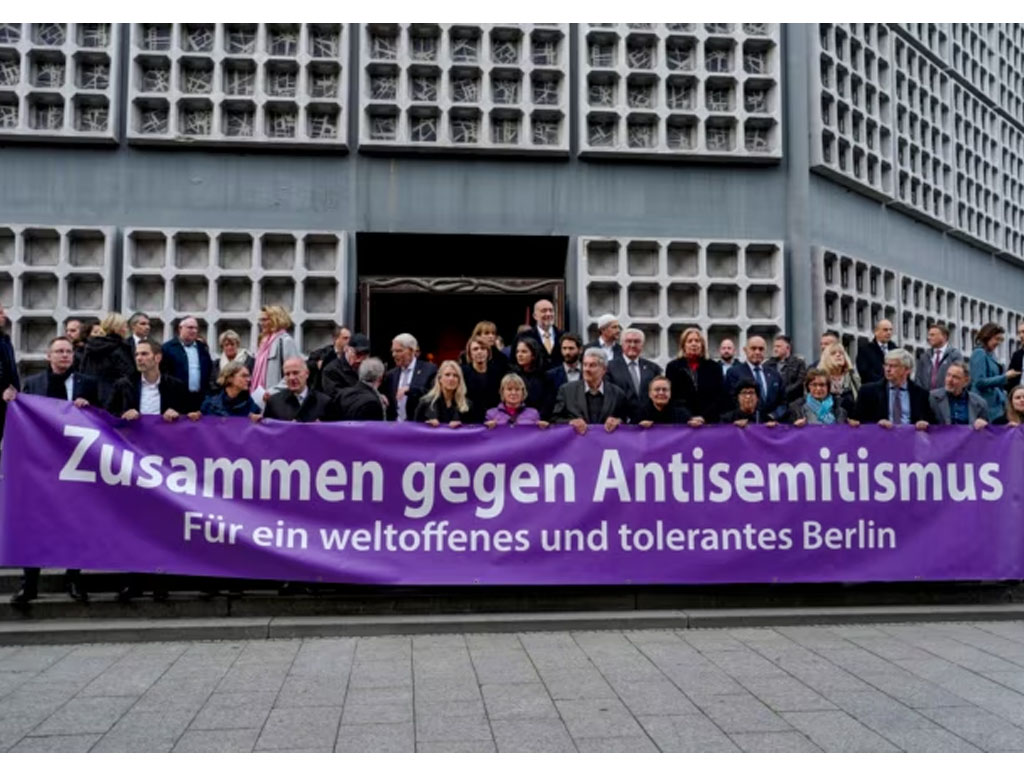 demo antisemitisme di Berlin