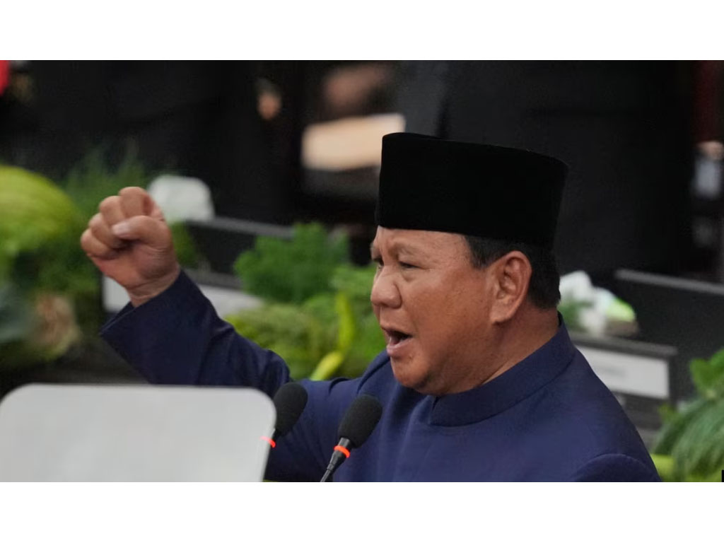 pidato Presiden Prabowo di DPR