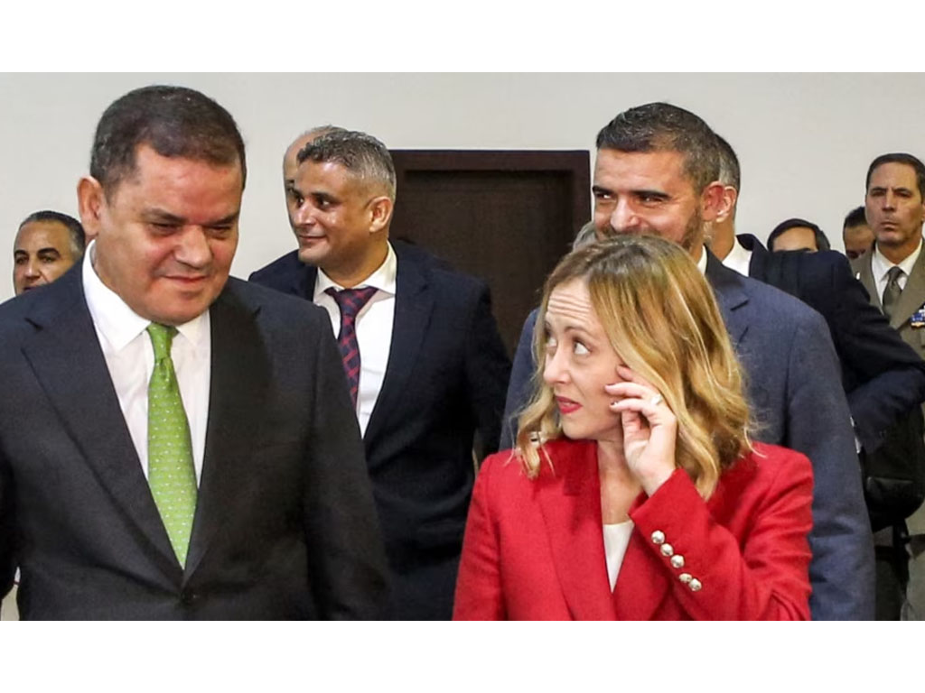 PM Libtya dan PM Italia Meloni