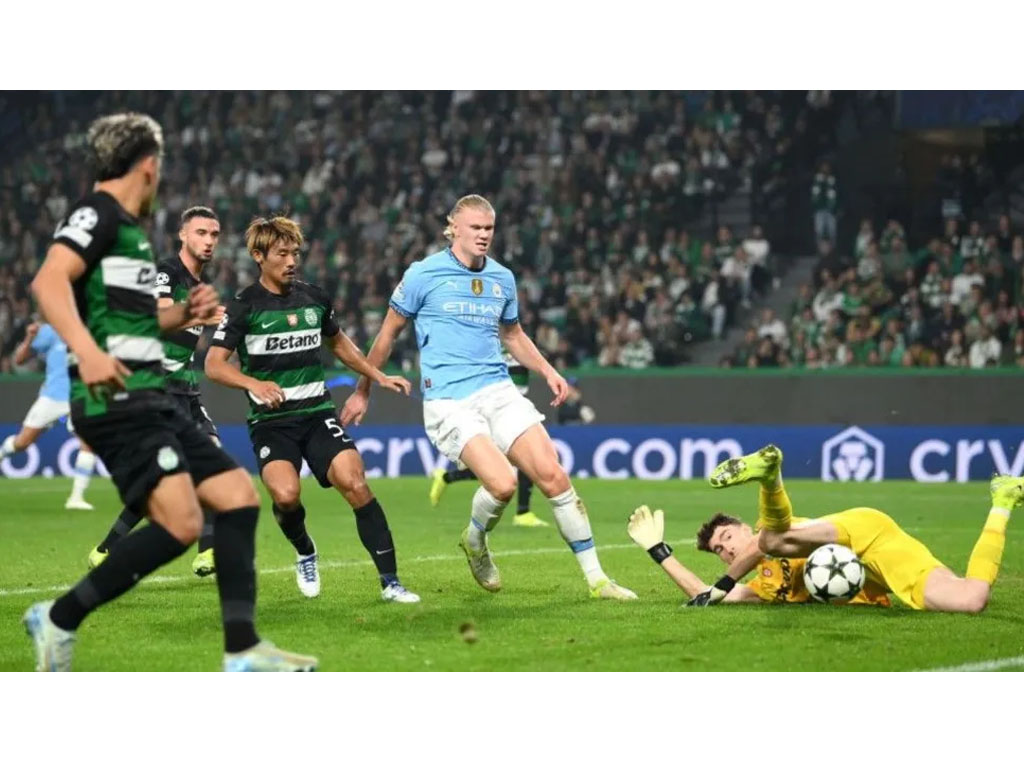 Haaland gagal eksekusi penalti di Lisabon