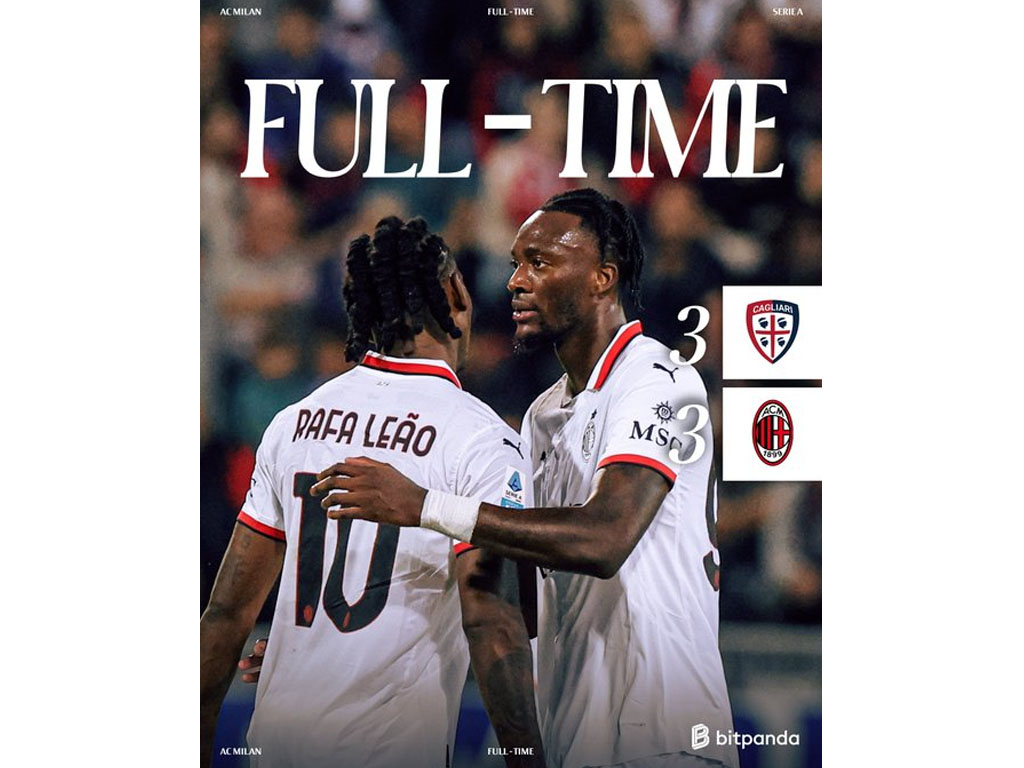 skor akhir cagliari vs milan