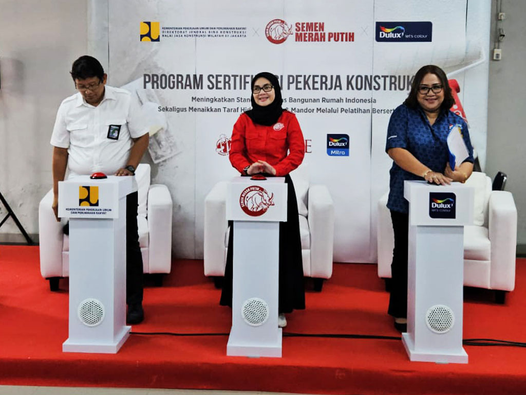 kerja sama semen merah putih dan dulux