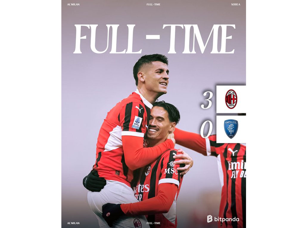 skor akhir Milan vs Empoli