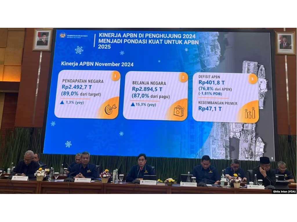 Menkeu Sri Mulyani Indrawati konpres APBN