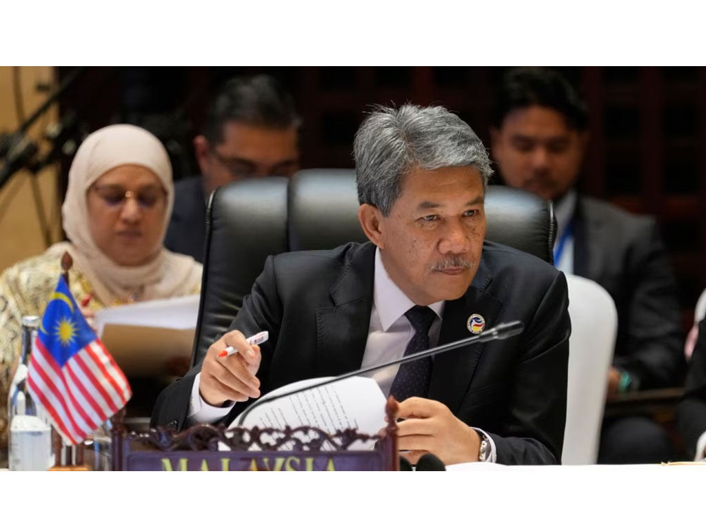 Menlu Malaysia Mohamad Hasan di Laos
