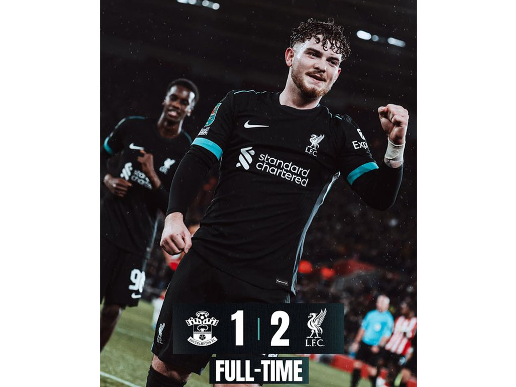 skor akhir southampton vs Liverpool