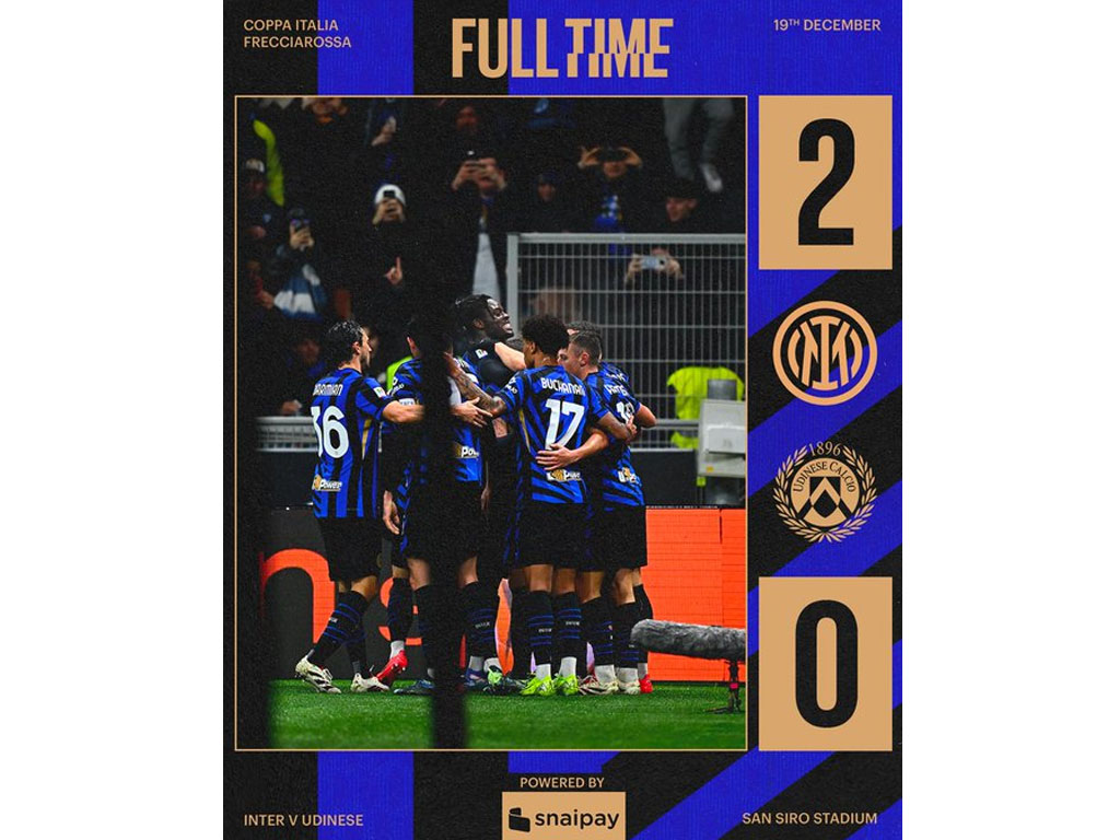 skor akhir Inter vs Udinese