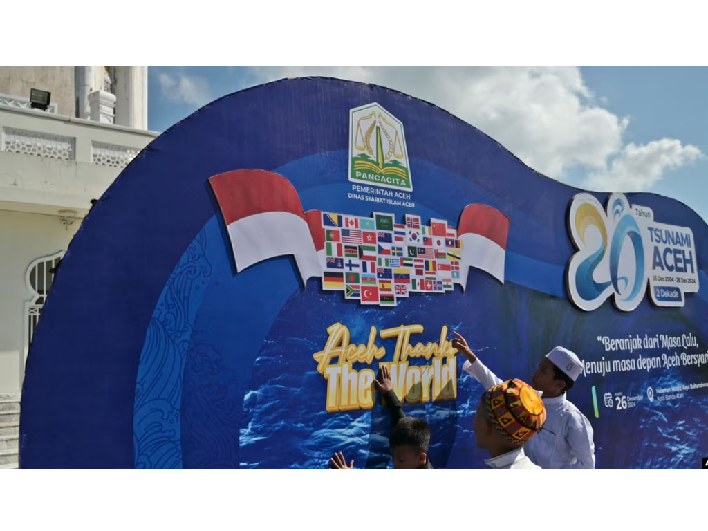 spandjuk peringatan 20 tahun tsunami di Banda Aceh