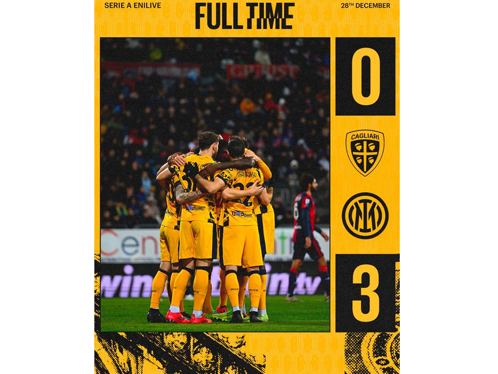 skor akhir Cagliari vs Inter