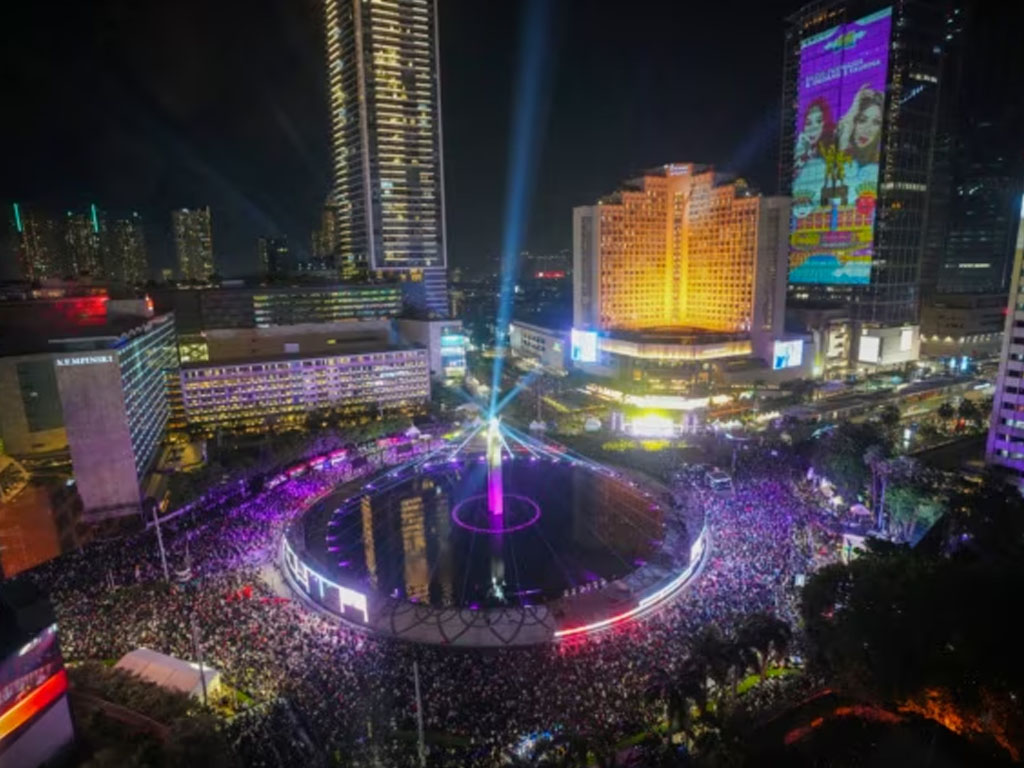 sambut tahun baru 2025 di Jakarta