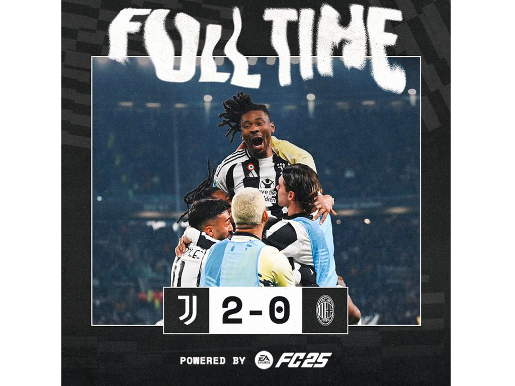 skor akhir Juve vs Milan