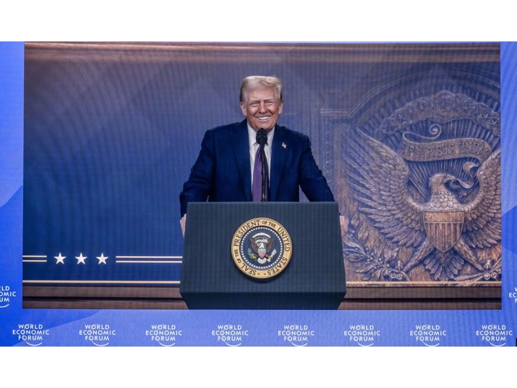 Trump teleconference ke Davos