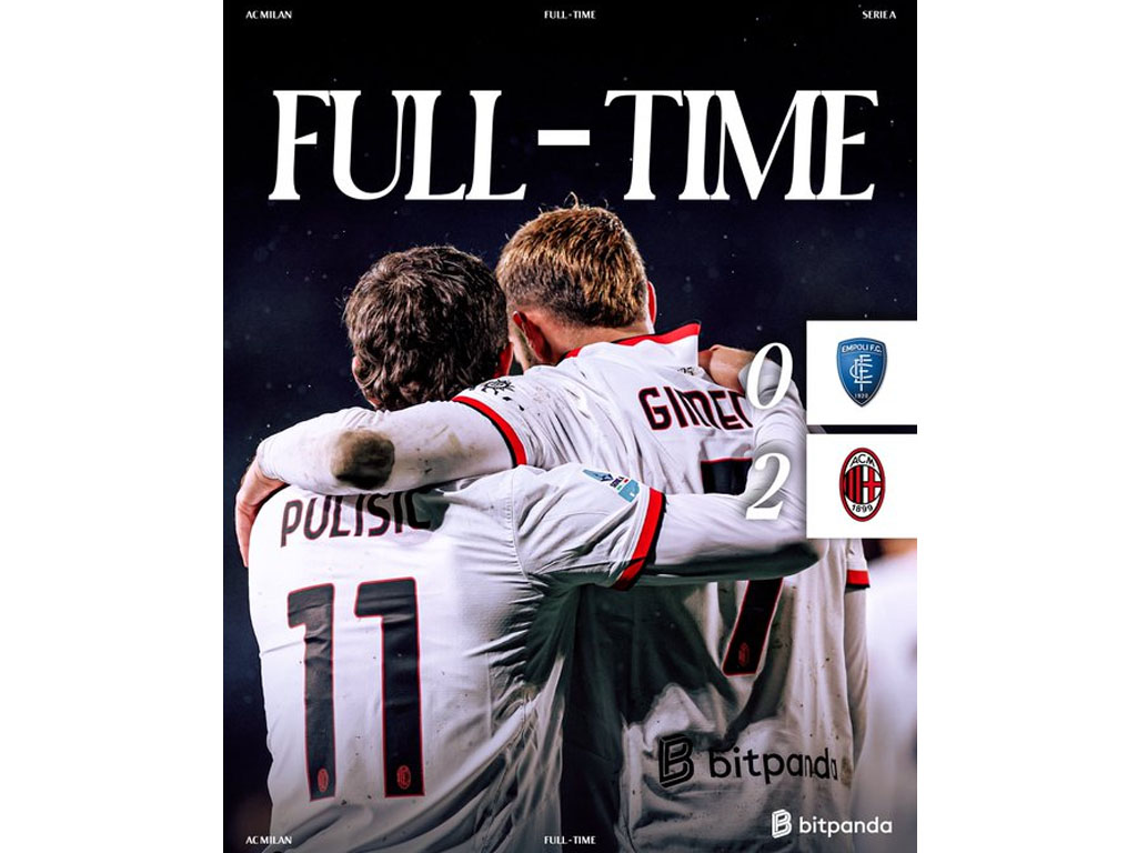 skor akhir Empoli vs Milan