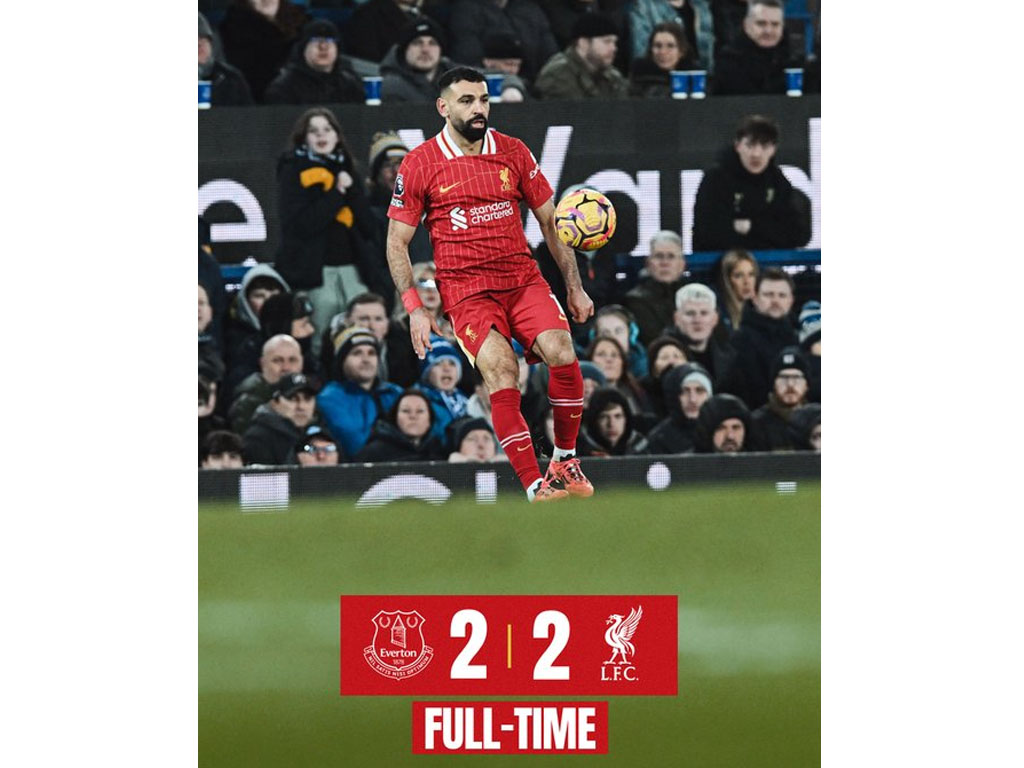 skor akhir Everton vs Liverpool