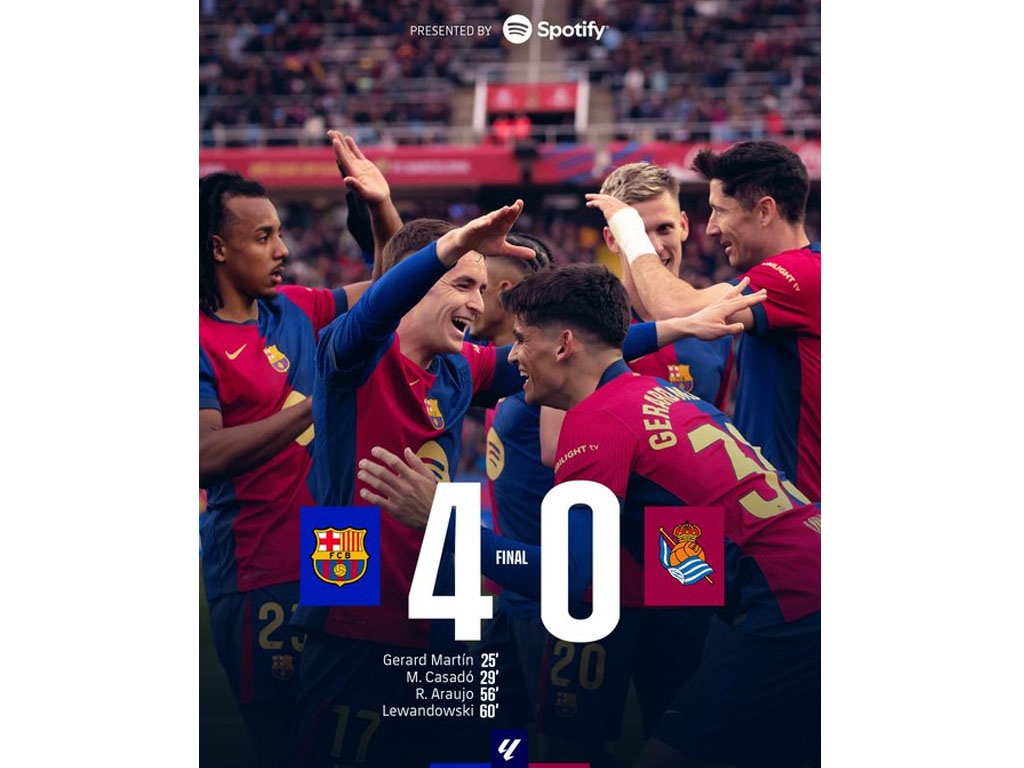 skor akhir Barca vs Sociedad