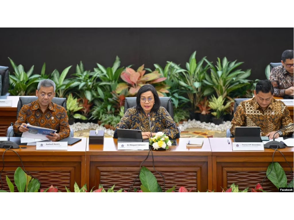 Menkeu Sri Mulyani Konpres Mar 2025