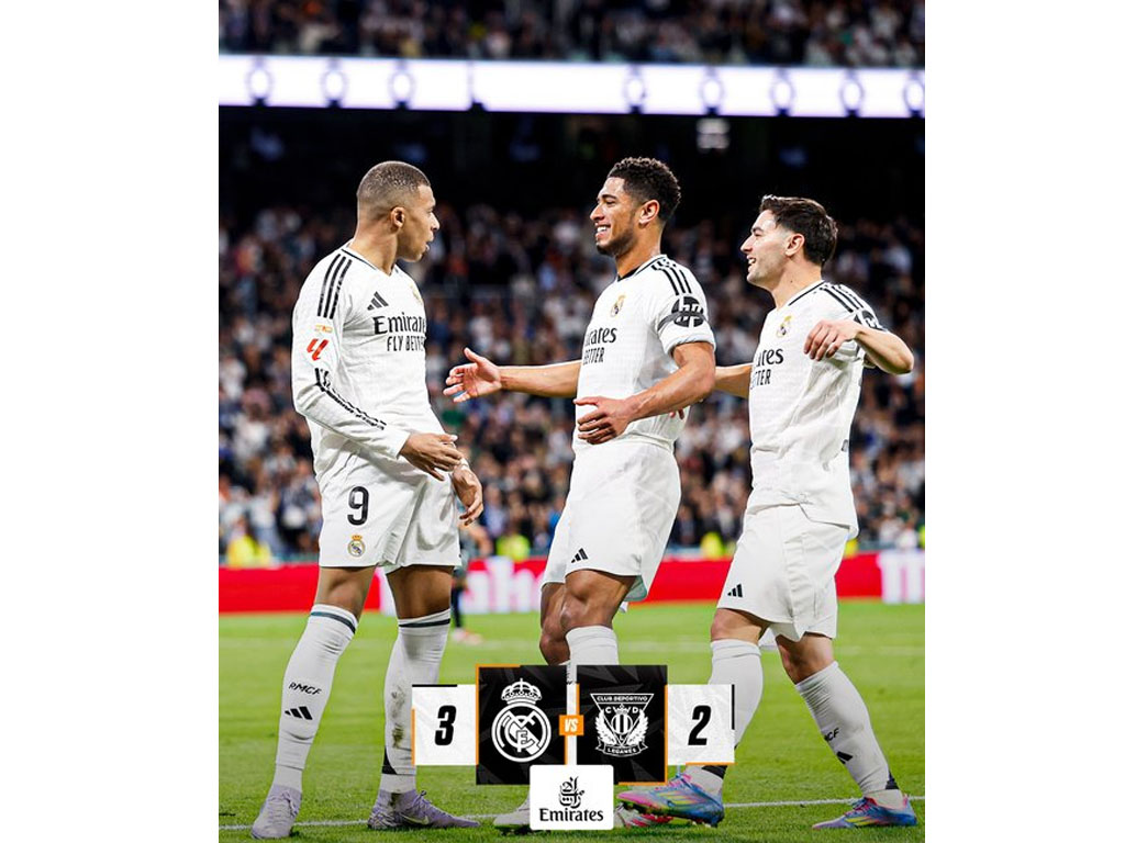 skor akhir Madrid vs Leganes