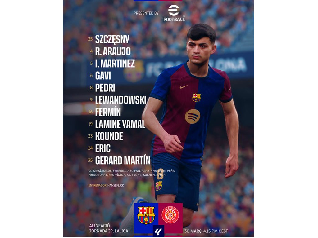 skuad Barca lawan Girona