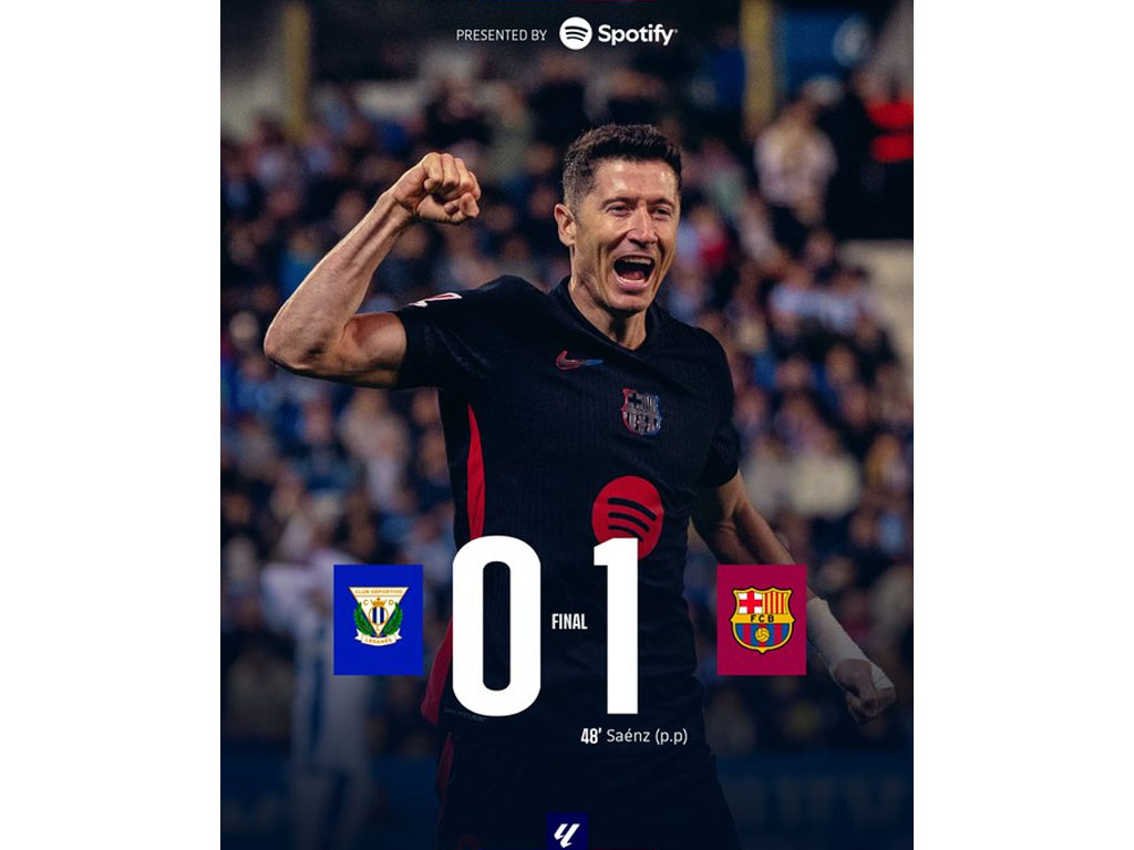 skor akhir Leganes vs Barca
