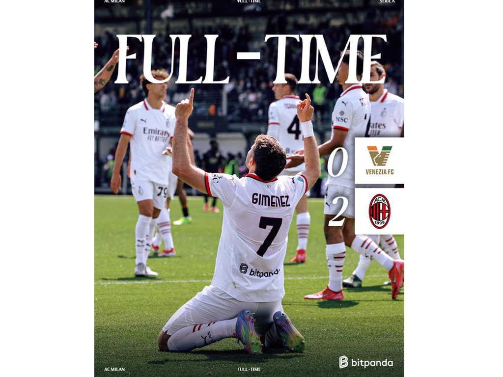 skor akhir venezia vs milan