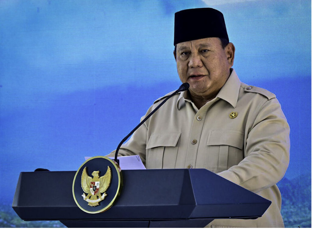 Prabowo sampaikan sambutan