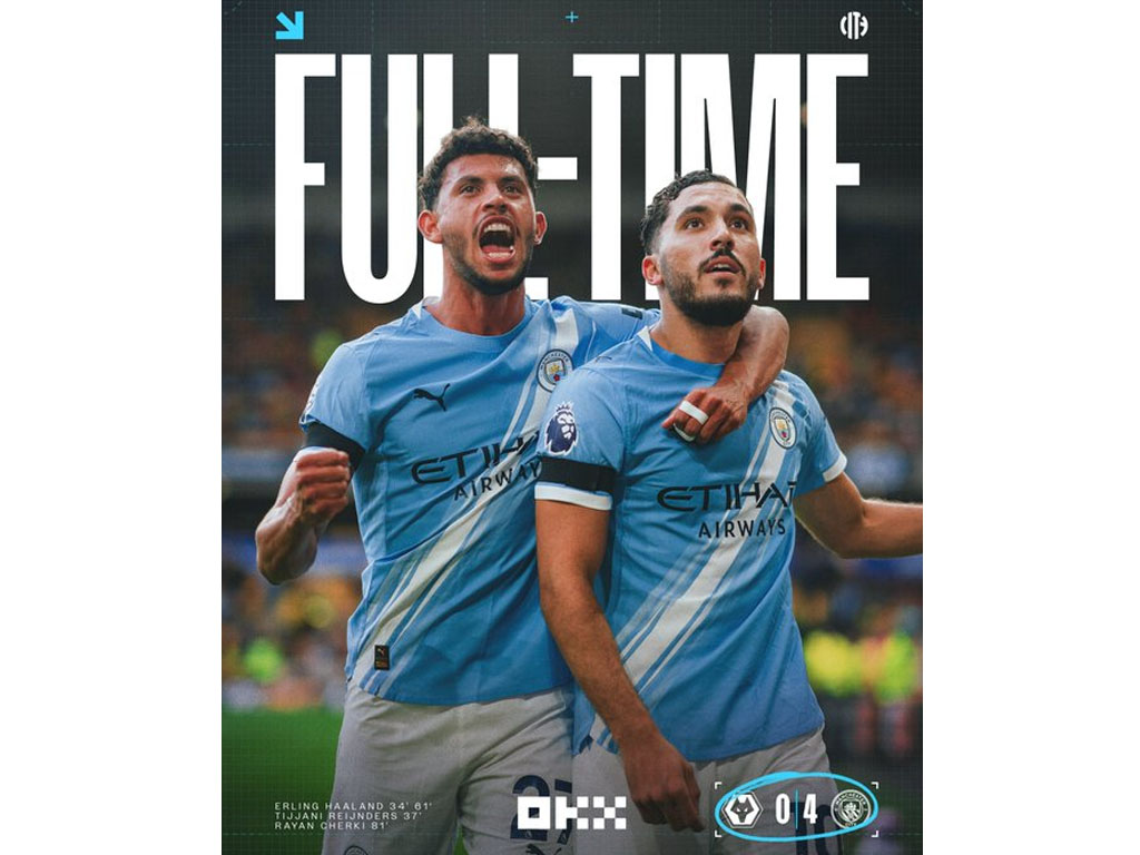 skor akhir Wolves vs City