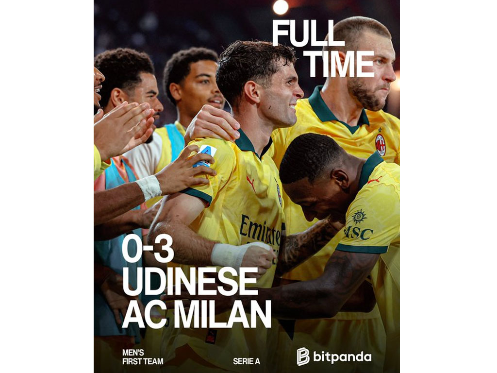 skor akhir udinese vs milan