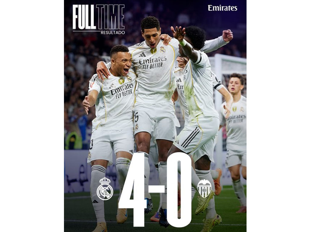 skor akhir Madrid vs Valancia