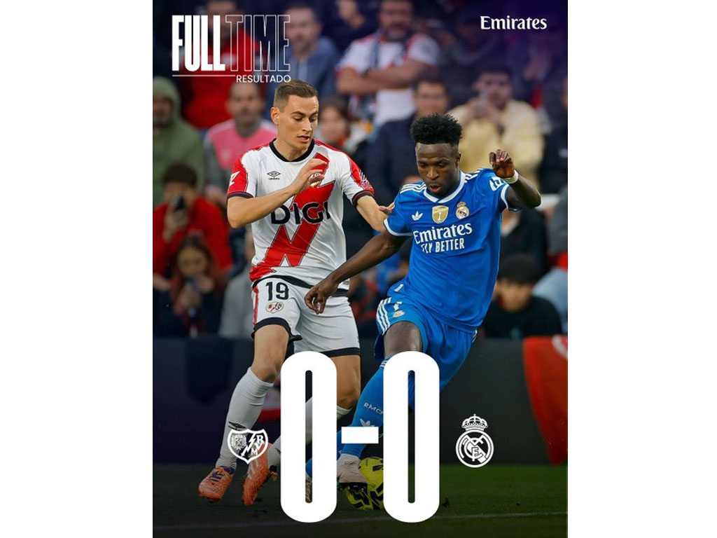 hasil akhir Rayo vs Madrid