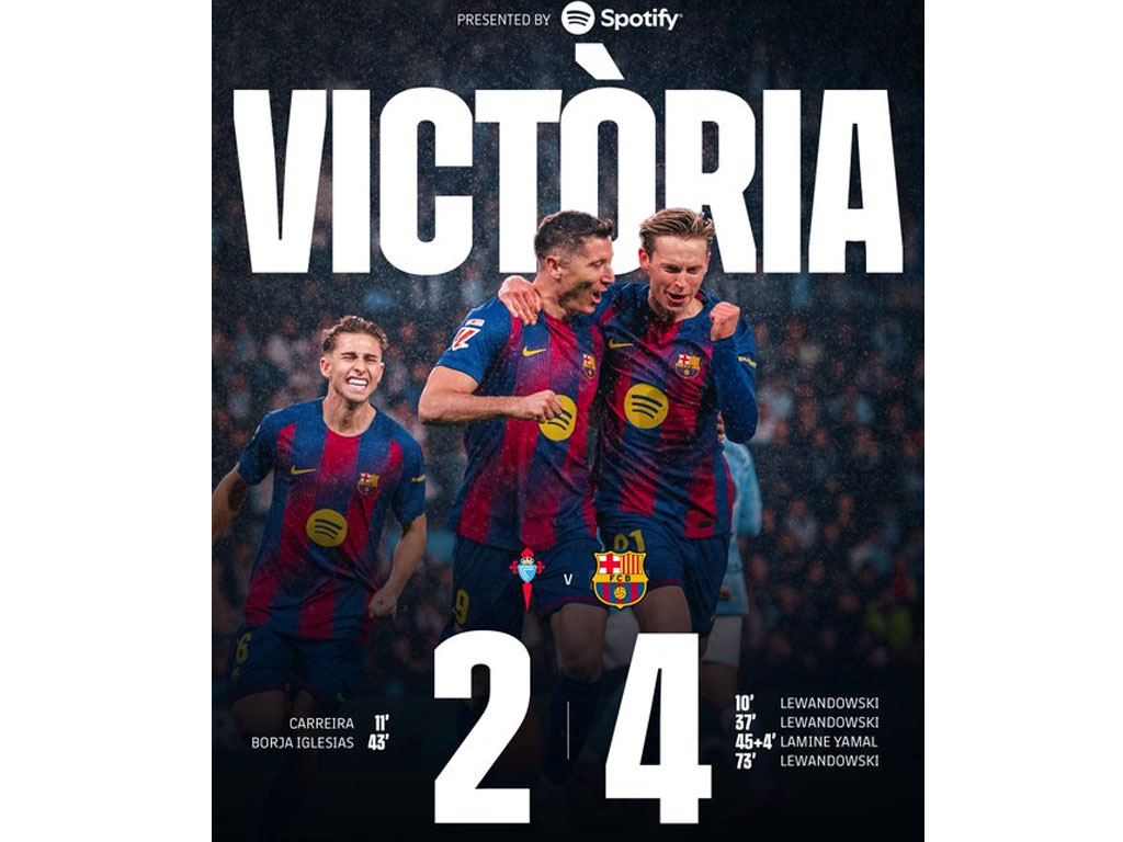 skor akhir Celta vs Barca