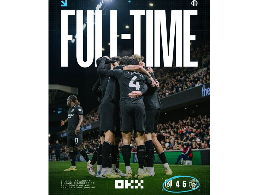 skor akhir Fulham vs City