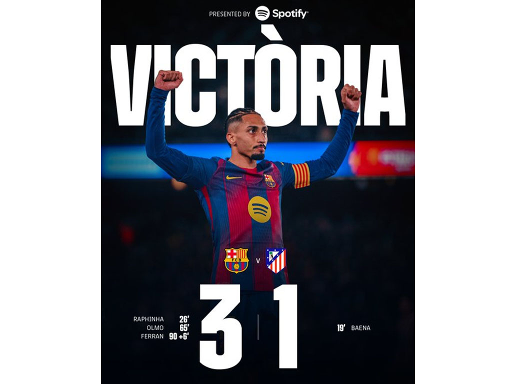 skor akhir Barca vs Atleti