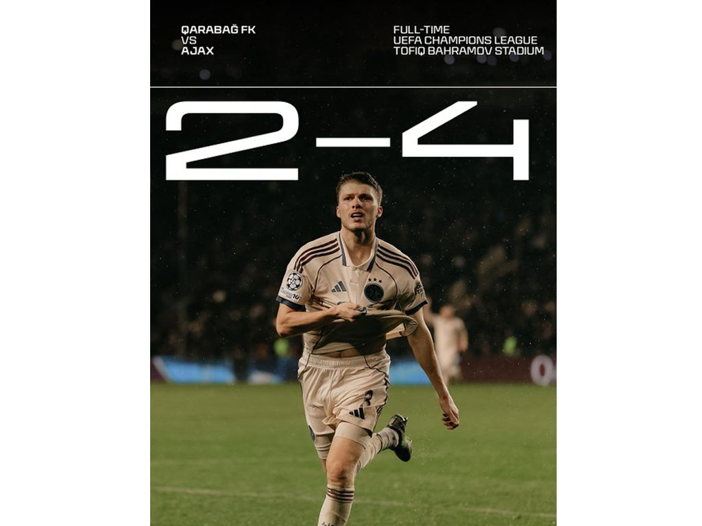 skor akhir Qarabag vs Ajax