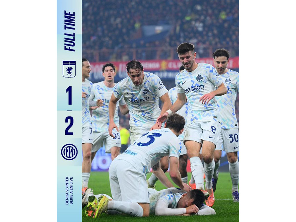 skor akhir Genoa vs Inter