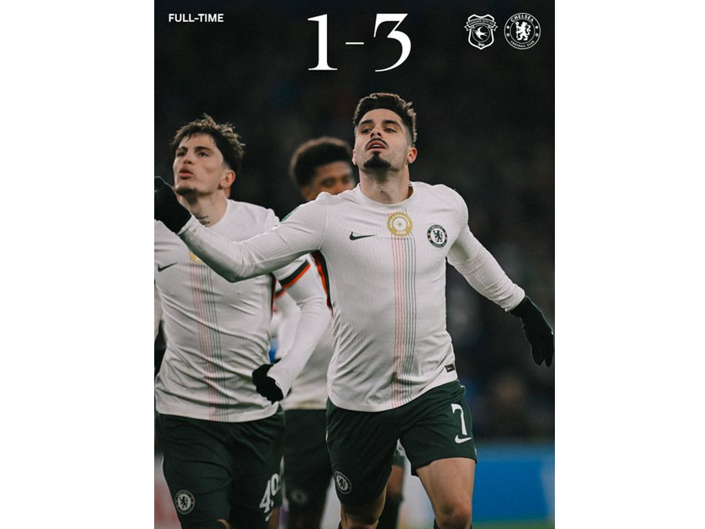 skor akhir Cardiff vs Chelsea