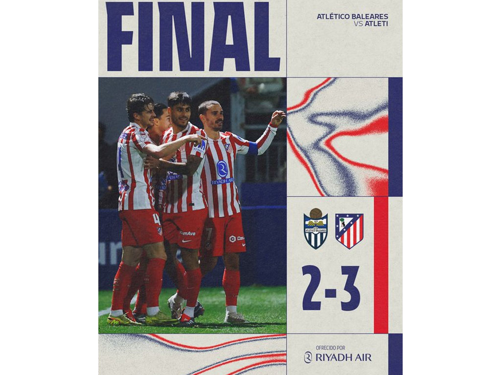 skor akhir Baleares vs Atleti