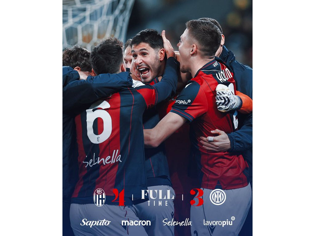 skor akhir Bologna vs Inter