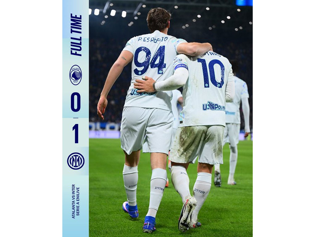 skor akhir Atalanta vs Inter