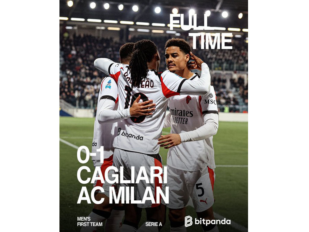 skor akhir Cagliarivs Milan