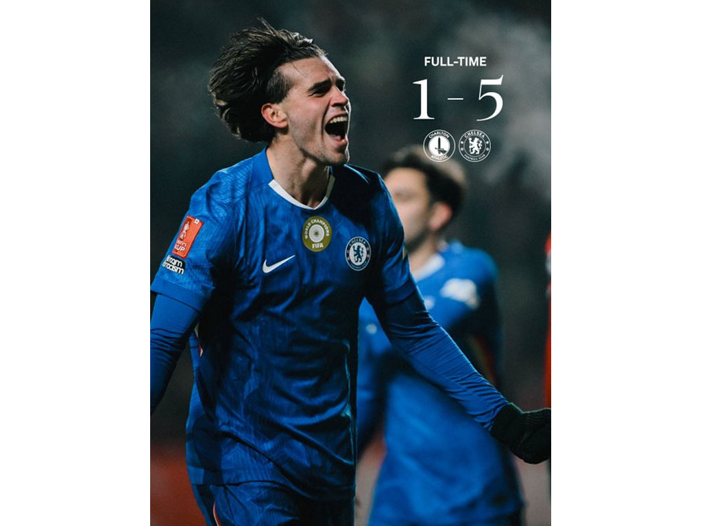 skor akhir Charlton vs Chelsea