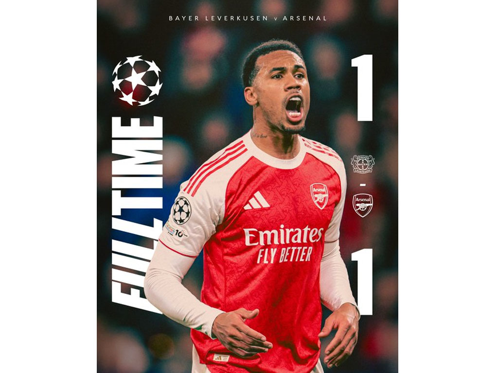 skor akhir Leverkusen vs Arsenal