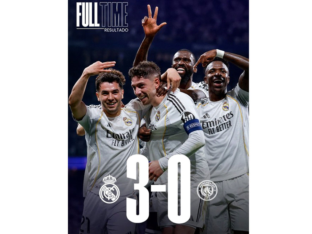 skor akhir Madrid vs City