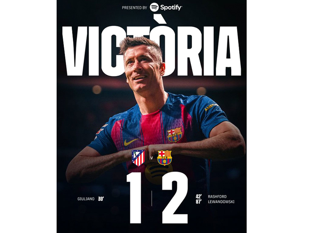 skor akhir Atleti vs Barca