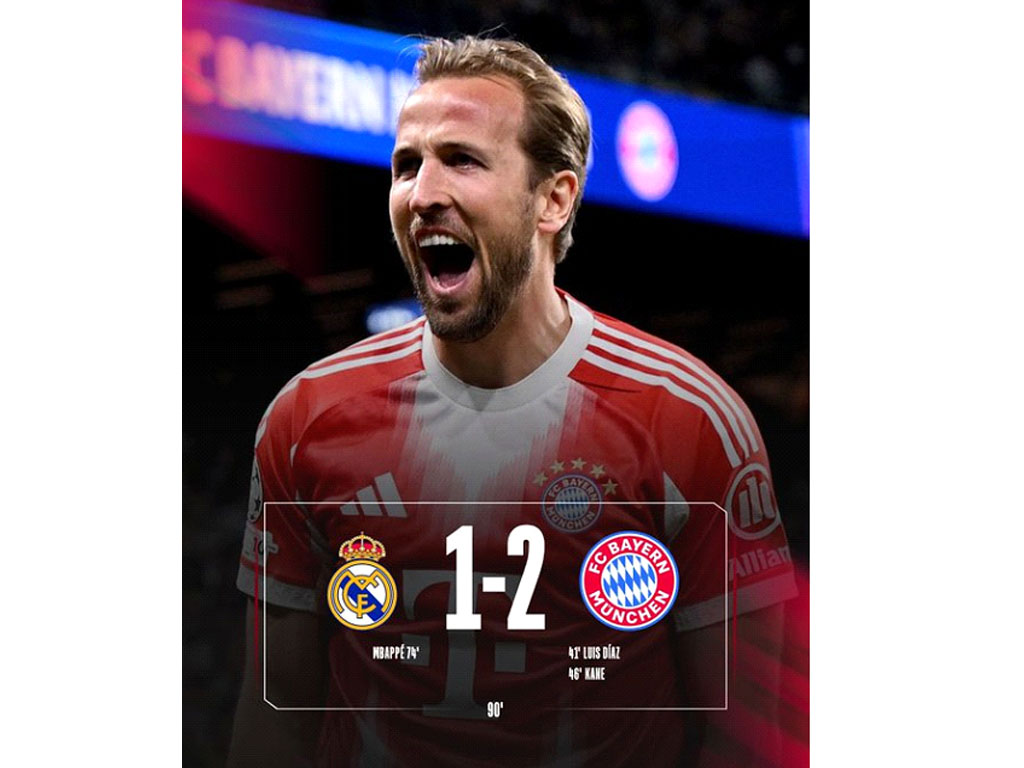 skor akhir Madrid vs Bayern
